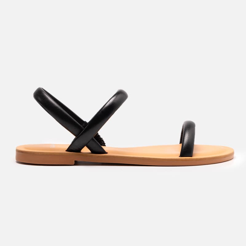 SANDÁLIA CARRANO FLAT LIGHT PRETO