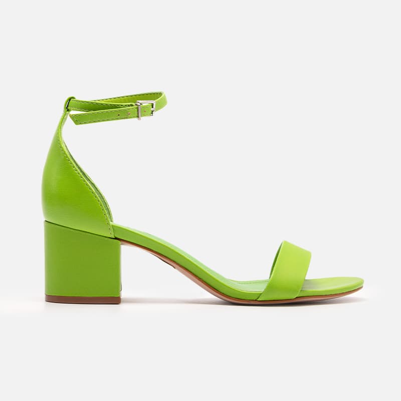 SANDÁLIA SCHUTZ SALTO BLOCO VERDE