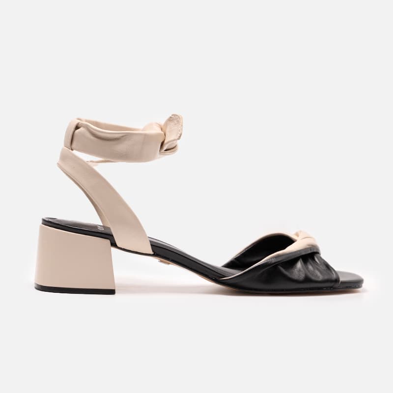 SANDÁLIA CARRANO DUO TWIST LACE UP OFF WHITE