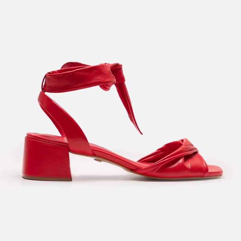 SANDÁLIA CARRANO DUO TWIST LACE UP VERMELHO