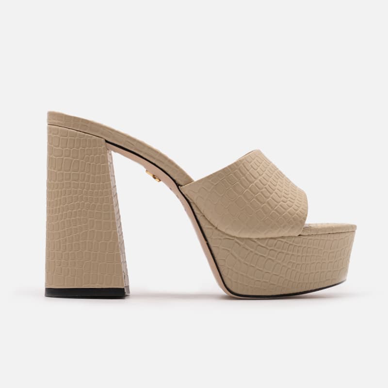 PAULA TORRES MULE LAUREN BEGE