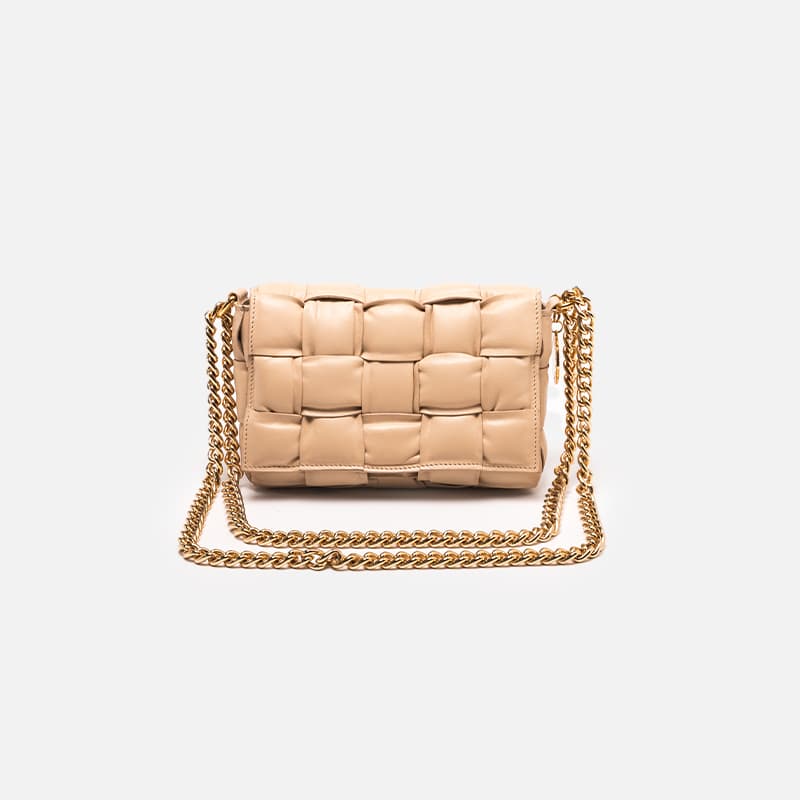 MARA SPINA 4967 BOLSA TRAMA P BEGE