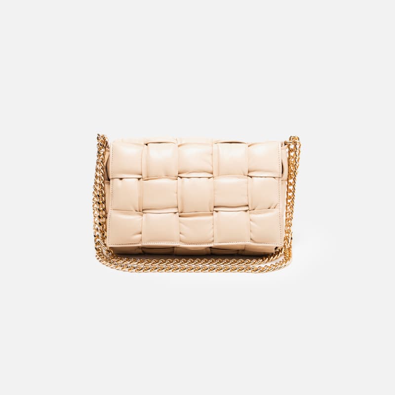 MARA SPINA 4960 BOLSA TRAMA BEGE