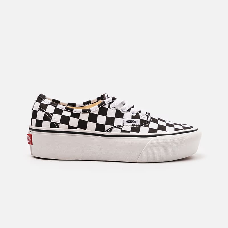 TENIS VANS AUTHENTIC PLATFORM 2.0 CHECKERBOARD TRU BRANCO