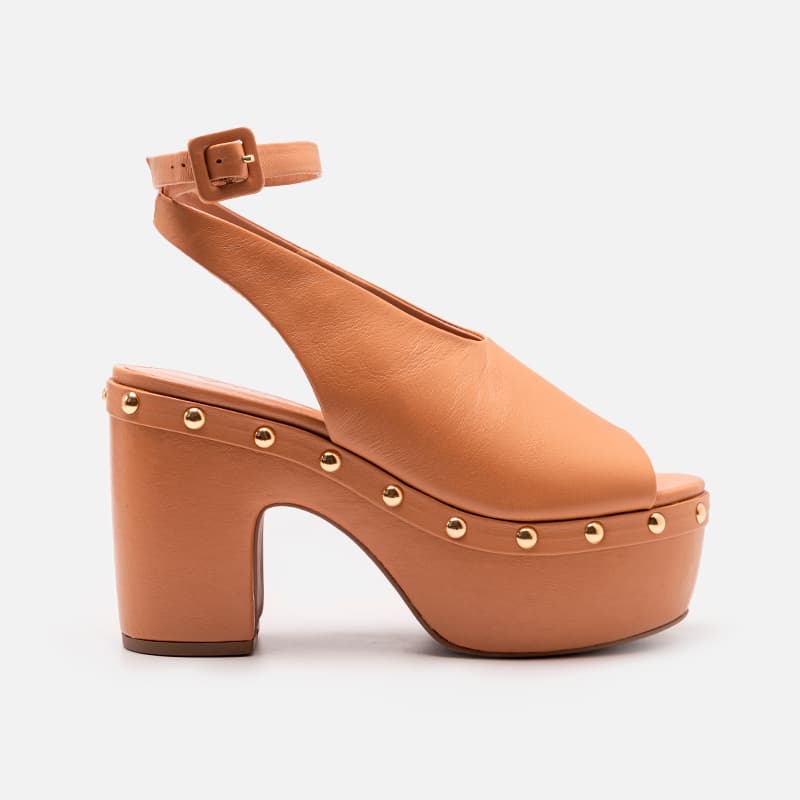 SANDÁLIA VICENZA CLOG VICENZA CARAMELO CARAMELO