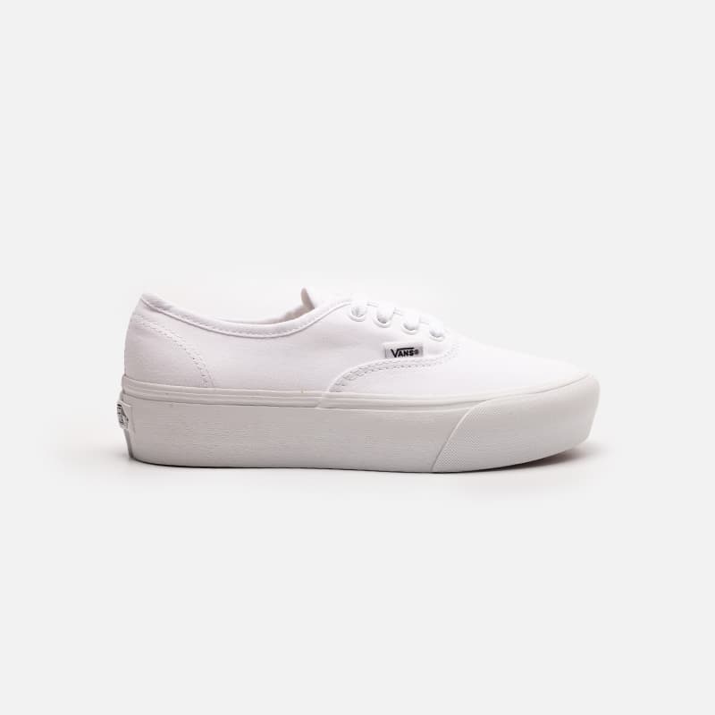 TENIS VANS AUTHENTICN PLATFORM TRUE WHITE BRANCO