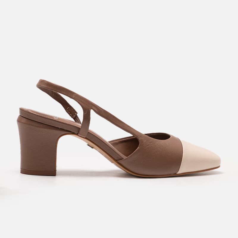 SCARPIN CARRANO SLINGBACK MARROM