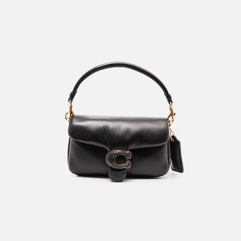 BOLSA COACH PILLOW TABBY SHOULDER PRETO