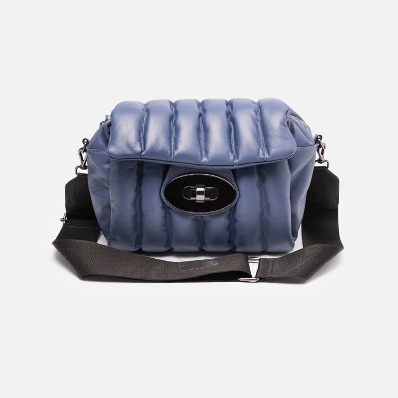 BOLSA ELISA ATHENIENSE KYRA COURO 2276-NM AZUL
