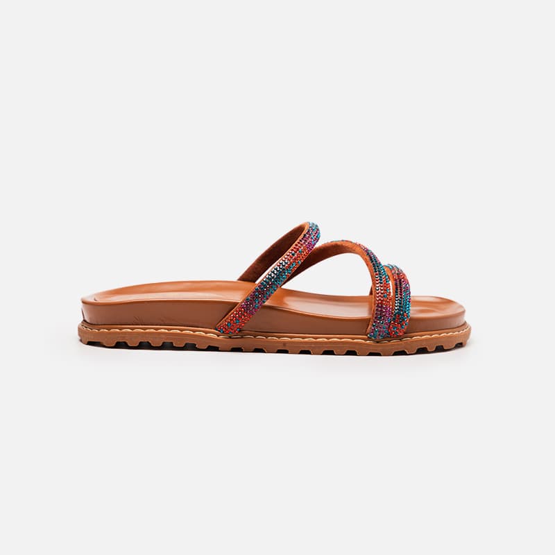 FLAT LUIZA BARCELOS 12350011-30 CARAMELO