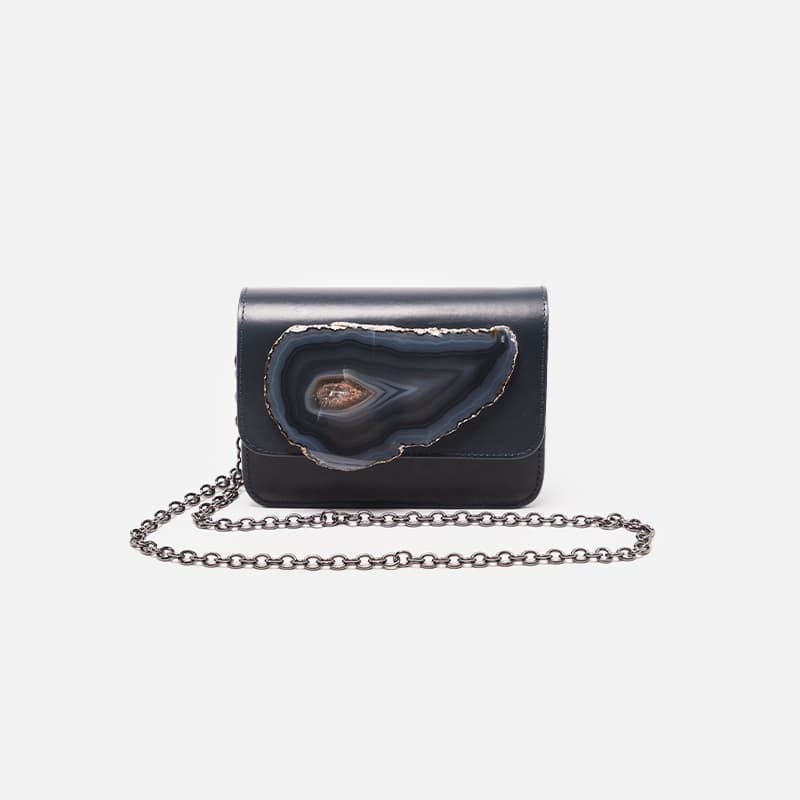 BOLSA GUILHERMINA GEMAS MARINHO