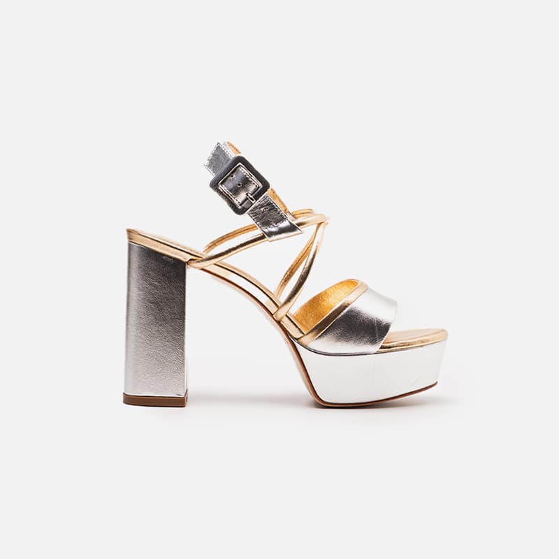 SANDALIA DELLELA DGO 3078 - 145 PRATA