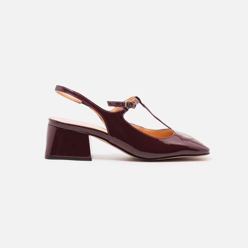 SAPATO VERNIZ LUIZA BARCELOS MARSALA