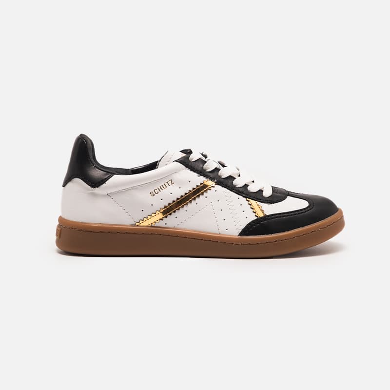 TENIS SCHUTZ BCO/PTO