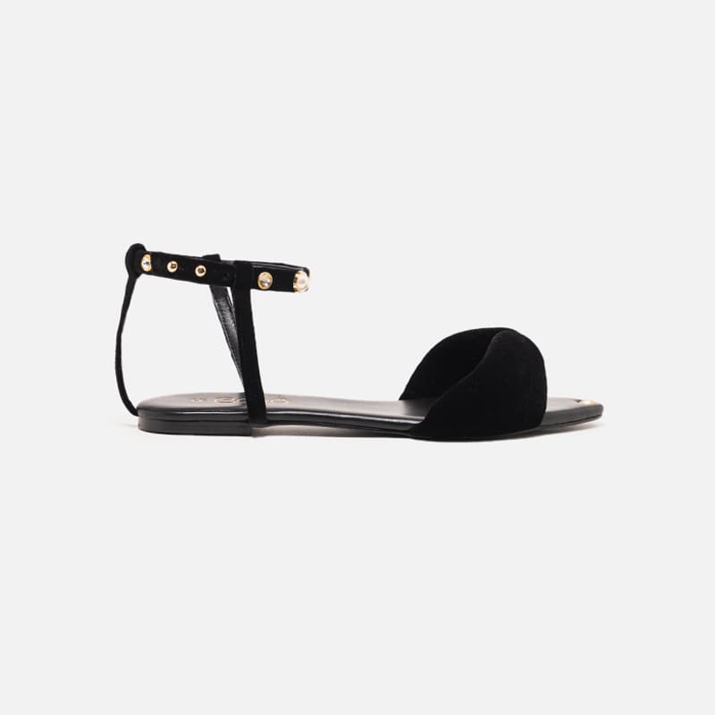 FLAT LE BORO VELVET PRETO