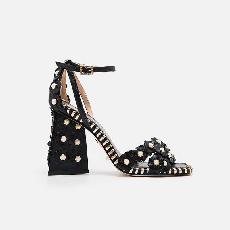 SANDALIA LE BORO DAISY JOIA PRETO