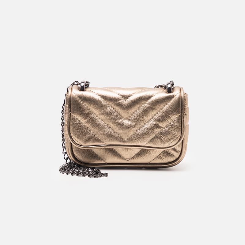 BOLSA MARREH MATELASSE P PRATA VELHA