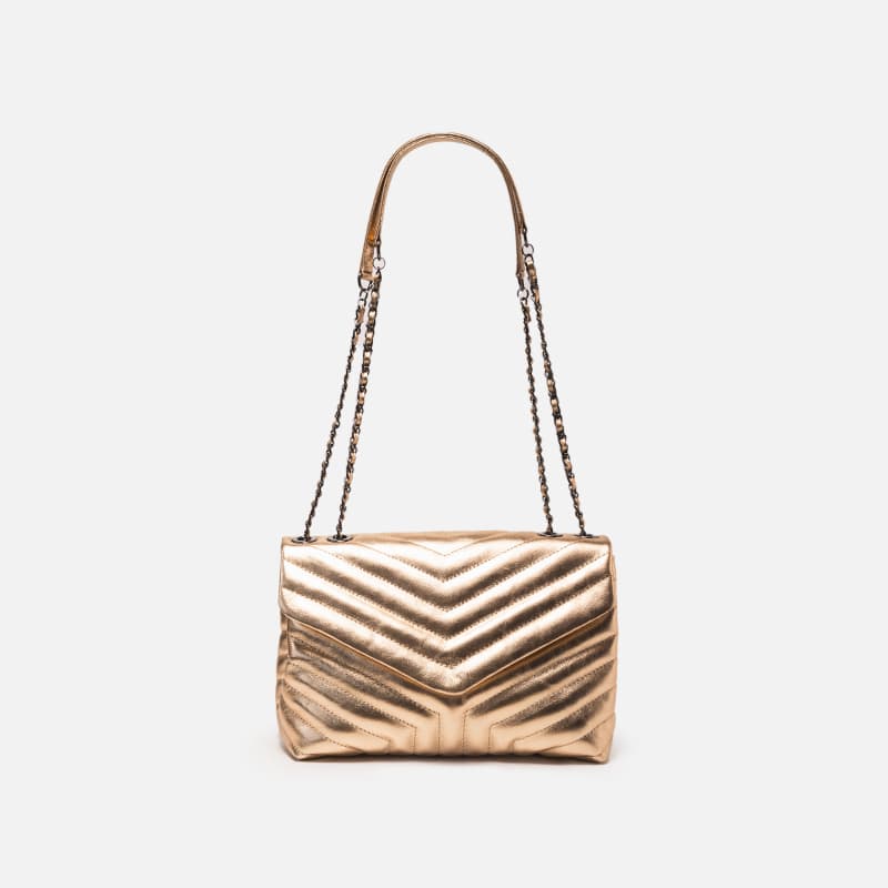 BOLSA MARREH TAMPA MATELASSE OURO LIGHT