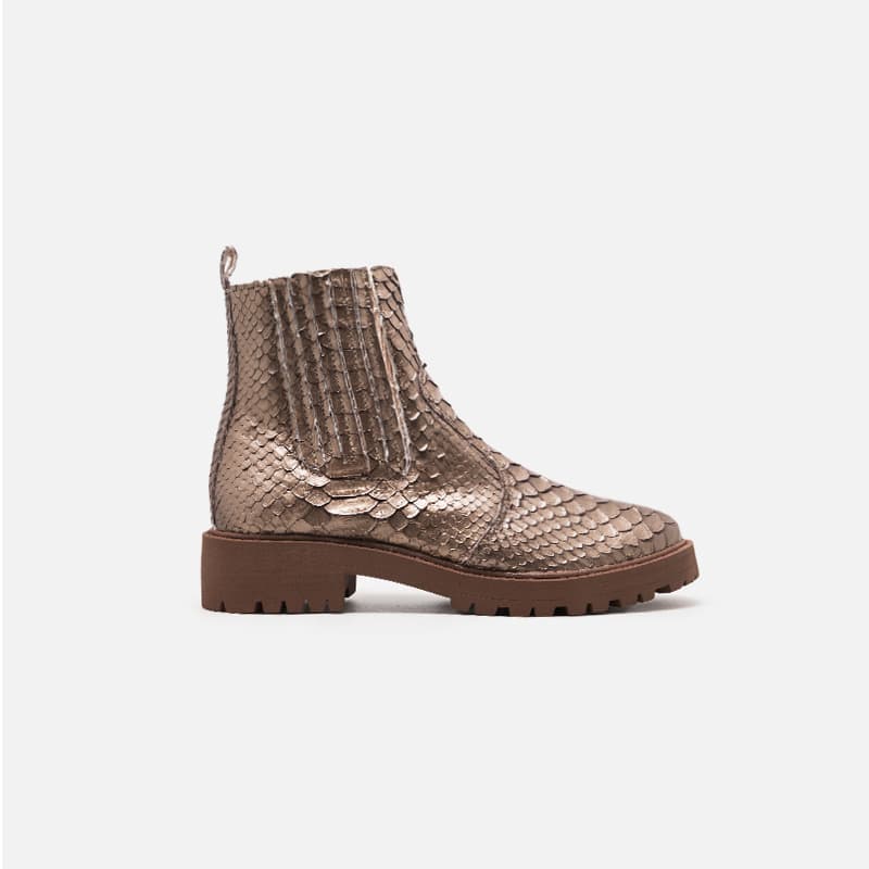 BOTA AGALI PITON TRATORADA PRATA VELHA