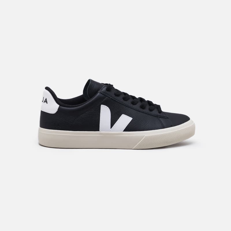 TENIS VEJA CAMPO CHFREE LEATHER BLACK WHITE BLACK WHITE