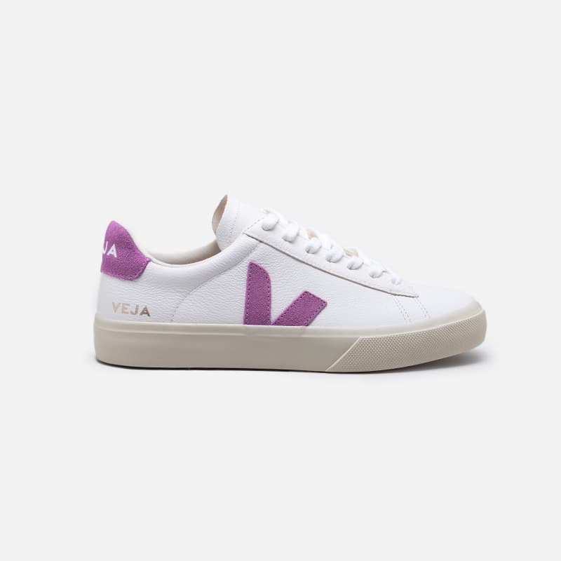 TENIS VEJA CAMPO CF LEATHER EXTRA WHITE MULBERRY EXTRA WHITE MULBERRY