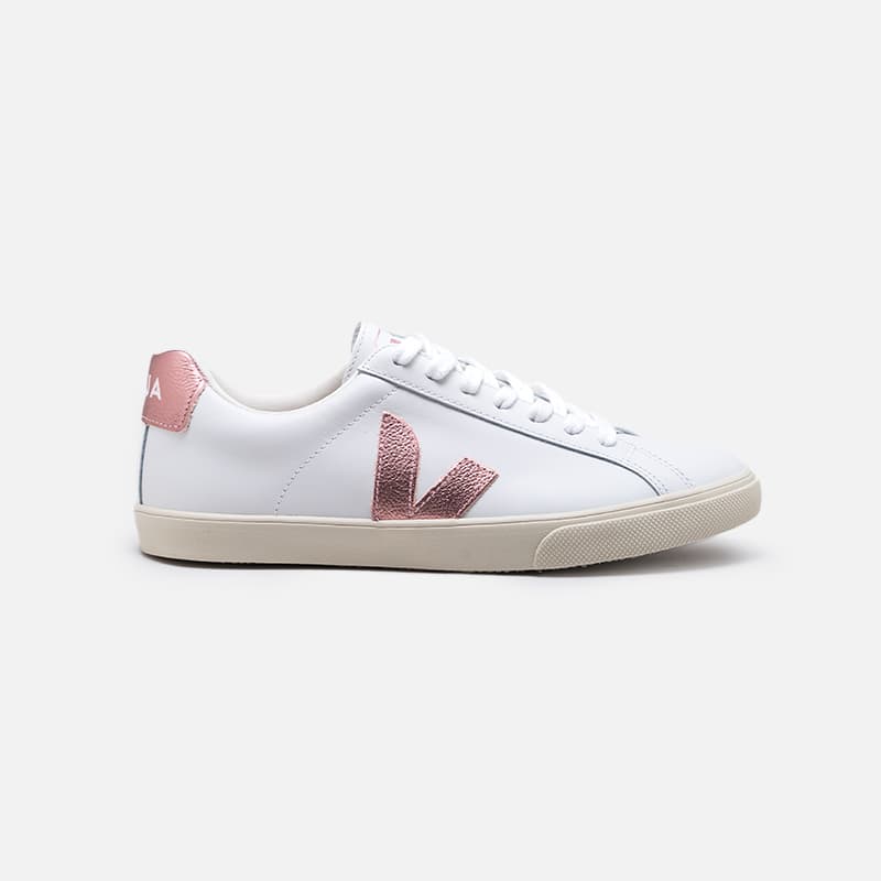 TENIS VEJA ESPLAR LEATHER EXTRA WHITE NACRE EXTRA WHITE NACRE