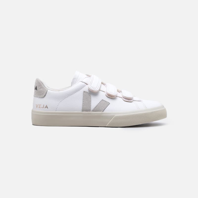 TENIS VEJA RECIFE CHROMEFREE LEATHER EXTRA WHITE EXTRA WHITE NATURAL