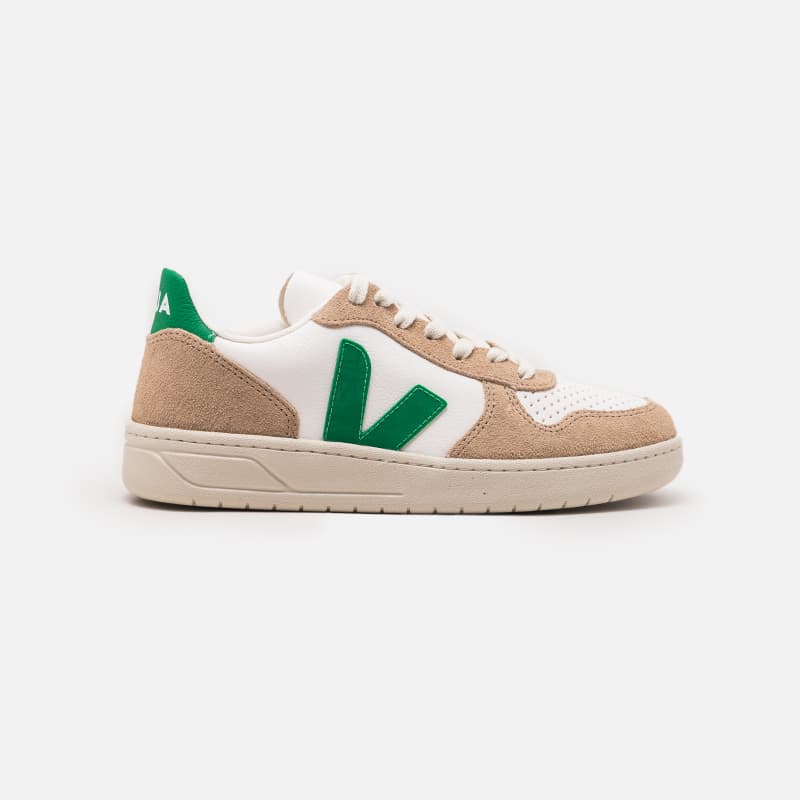 TENIS VEJA V-10 CHROMEFREE EXTRA WHITE EMERAUDE EXTRA WHITE EMERAUDE SAHA