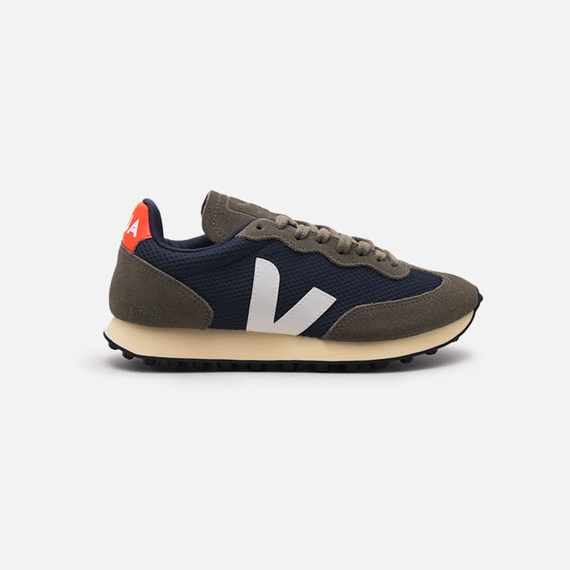 TENIS VEJA RIO BRANCO ALVMESH NAUTICO NAUTICO WHITE ORANGE FLUO