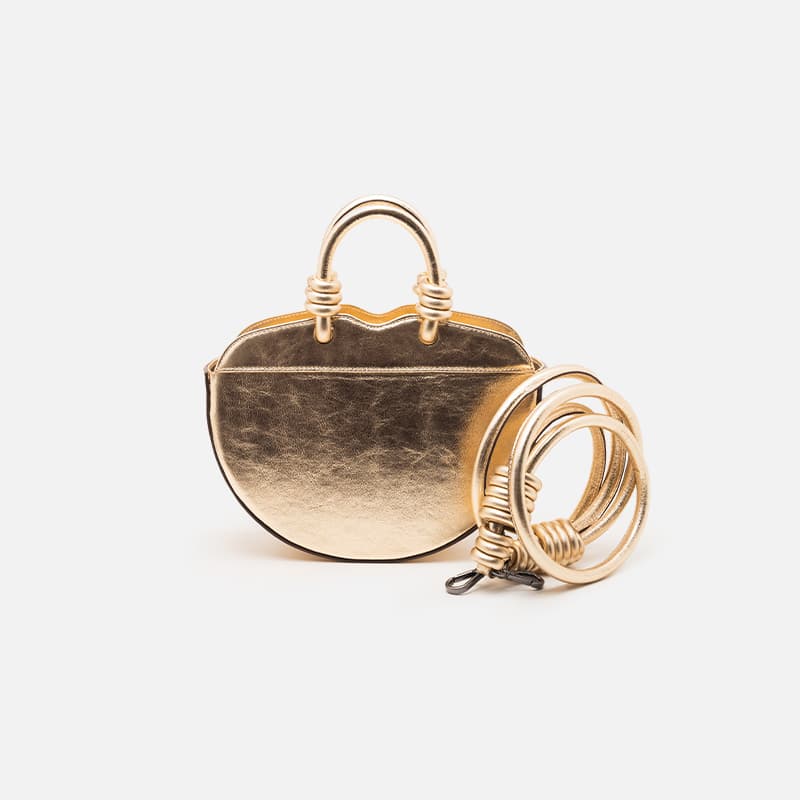 BOLSA SOLEAH BABY HANDBAG FIG BOTANIK OURO