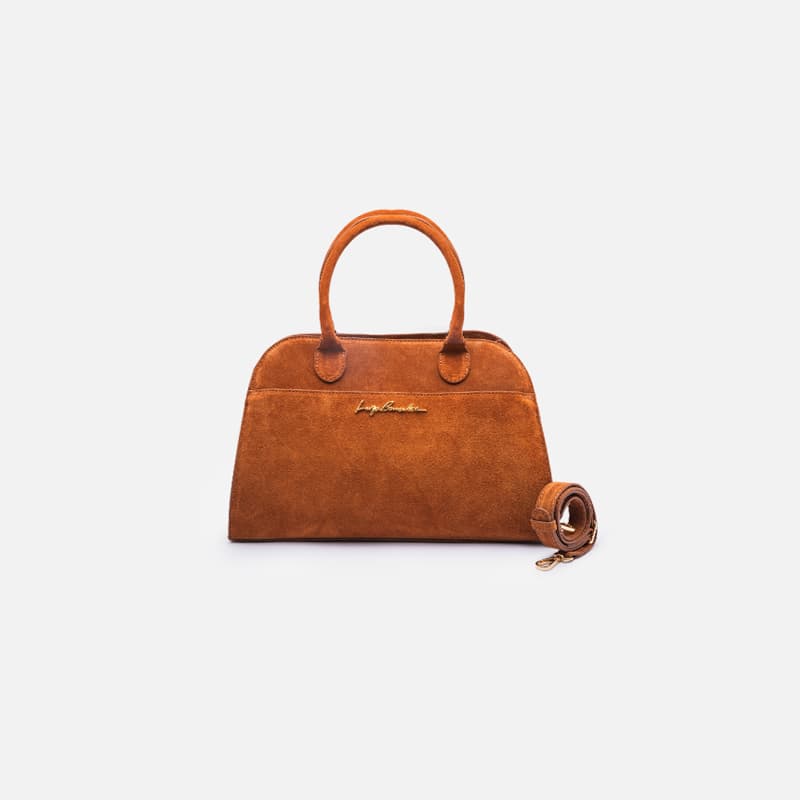 BOLSA EM CAMURCA CARAMELO
