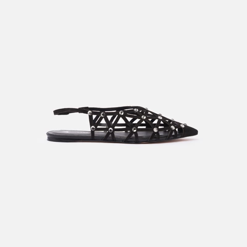 SLINGBACK VAZADA PRETO