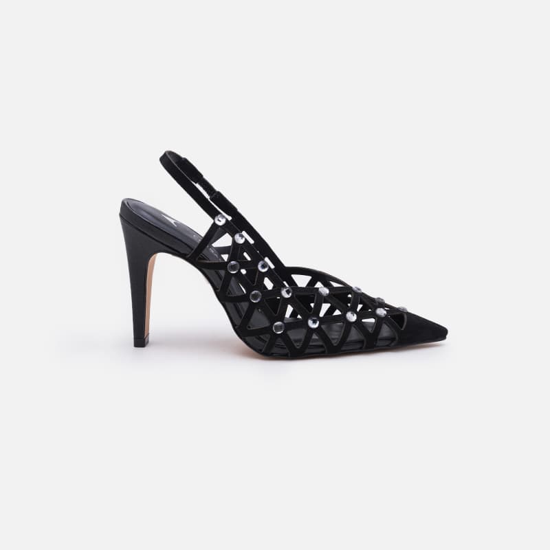 SCARPIN NOBUCK PRETO