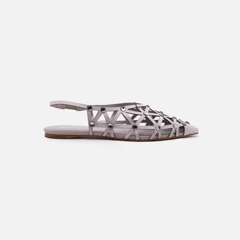 SLINGBACK CRISTAL CINZA