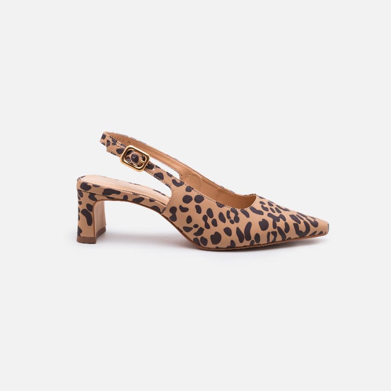 SCARPIN COURO ONÇA ONÇA