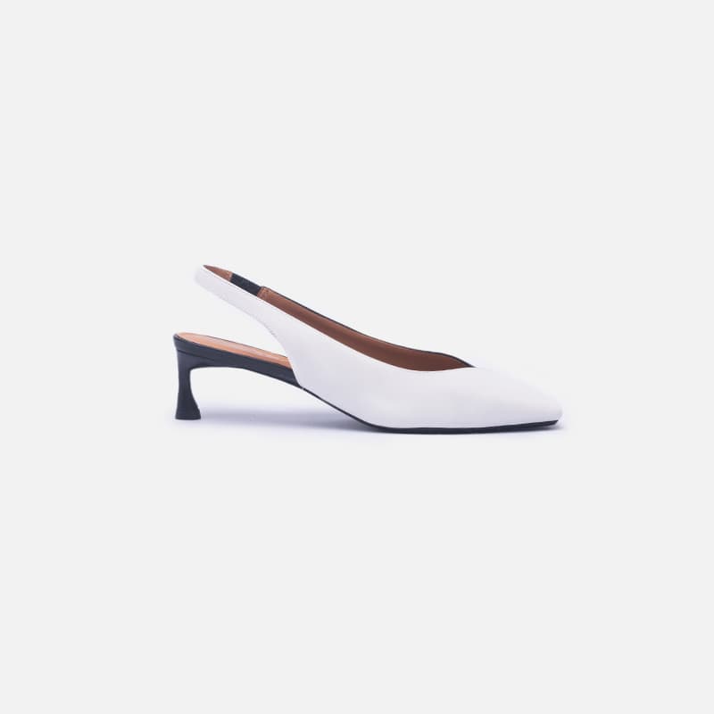 SLINGBACK TWINS PRETO E BRANCO