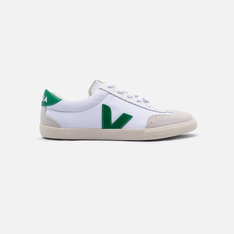 VOLLEY CANVAS WHITE EMERAUDE