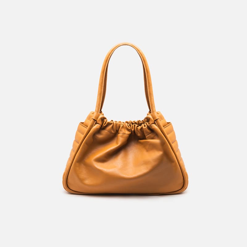 BOLSA BUCKET CARAMELO