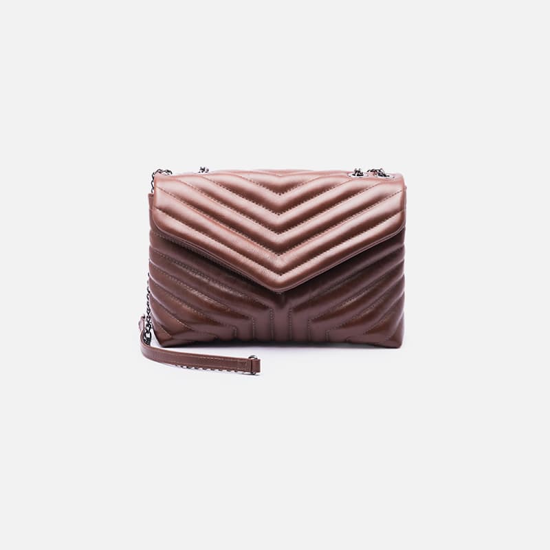 BOLSA TAMPA MATELASSE MARROM
