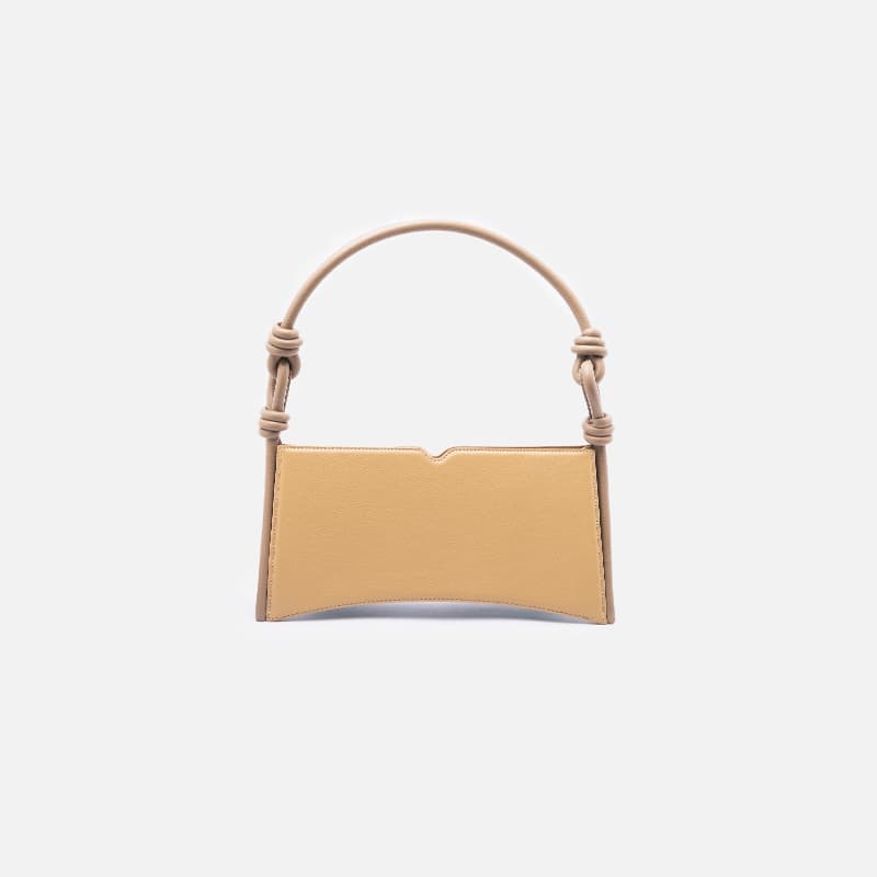 BOLSA BAGUETTE ORO BOFFIL BEGE