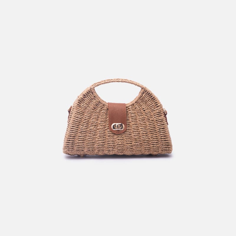 BOLSA PALHA MARROM