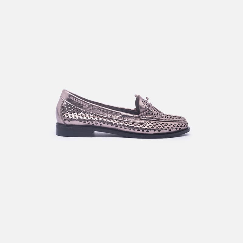 MOCASSIM METALIZADO ONIX