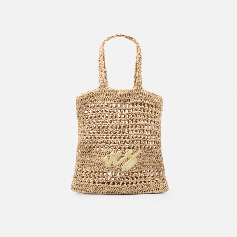 BOLSA EM CROCHE PALHA