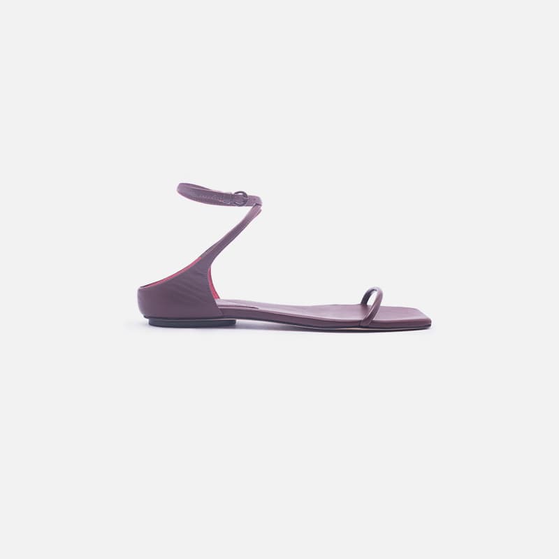 FLAT BICO QUADRADO VINHO