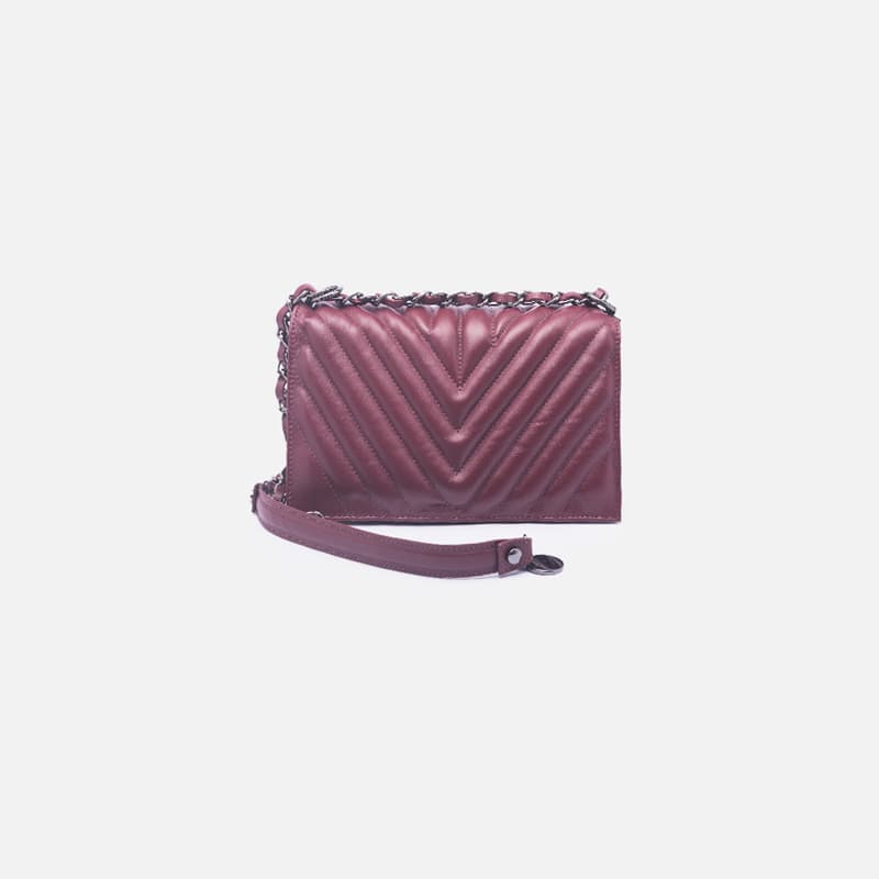 BOLSA TOKYO EM COURO MARSALA