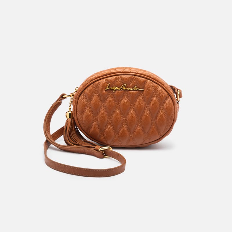 BOLSA REDONDA CARAMELO