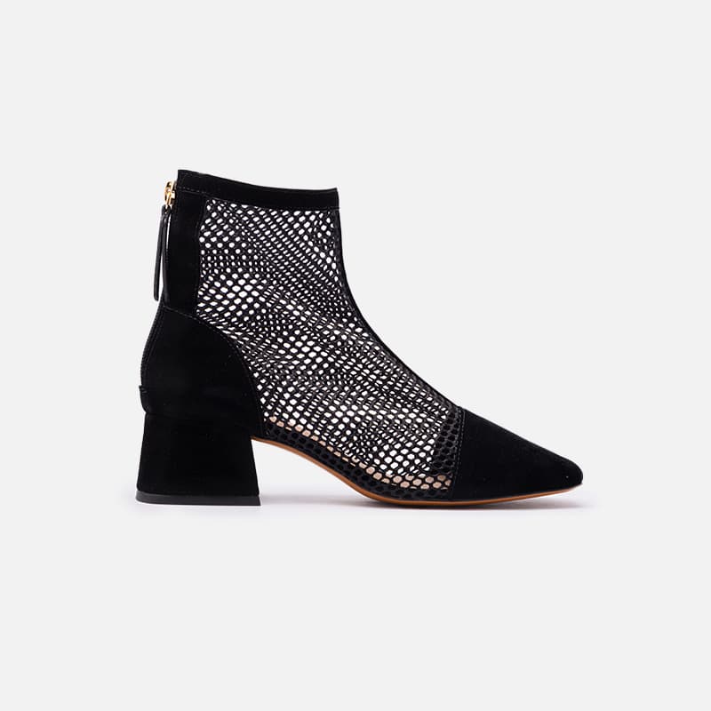BOTA VERONA FLOCADO PRETO