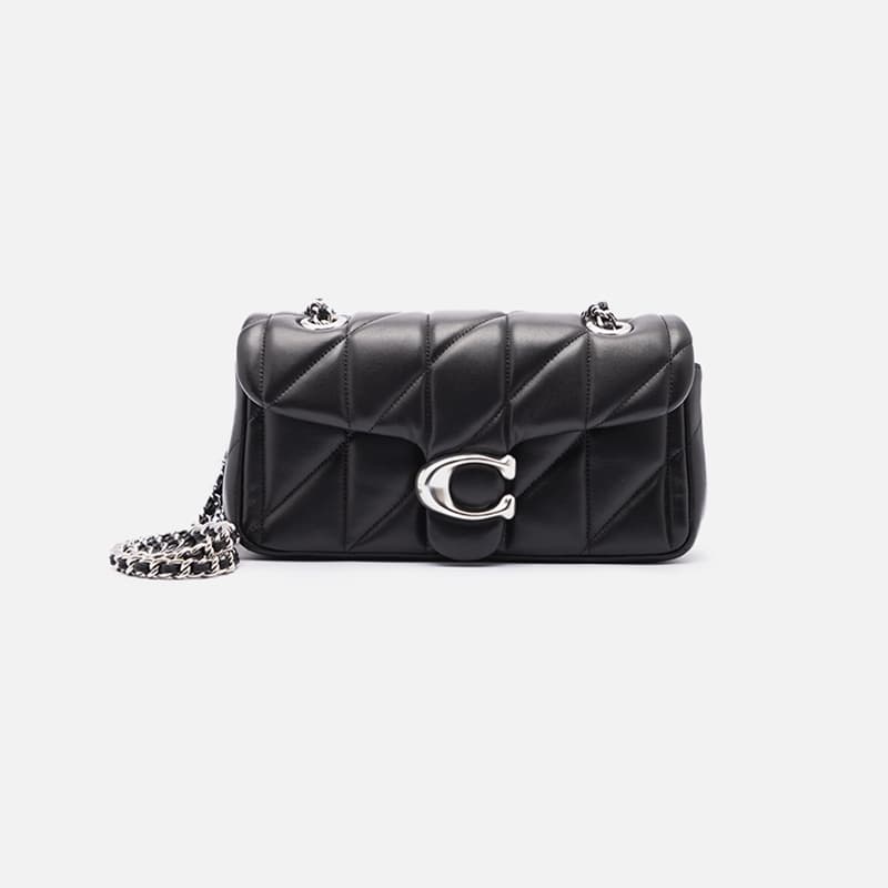 BOLSA TABBY SHOULDER 20 WITH QUILTING PRETO