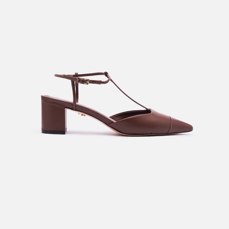 SCARPIN SCARLET MARROM