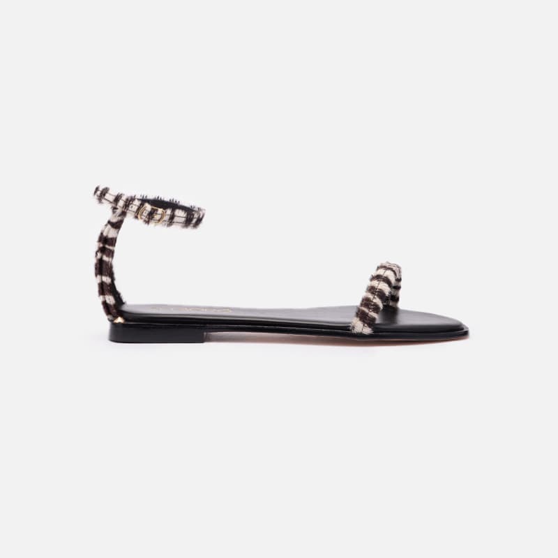 FLAT ALLEGRA PRETO E BRANCO